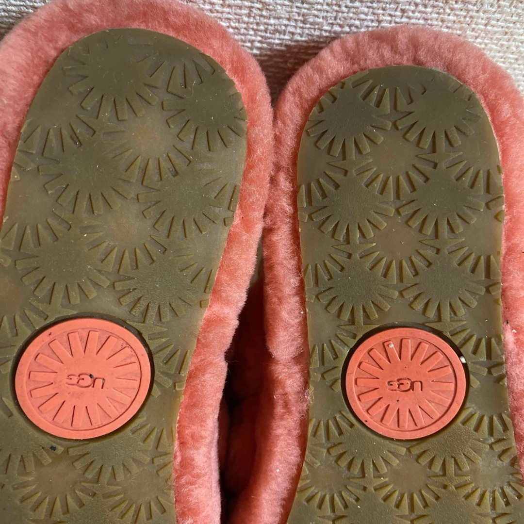 UGG - 美品 UGG アグ フラッフ イヤー スライド ファー サンダル 24の