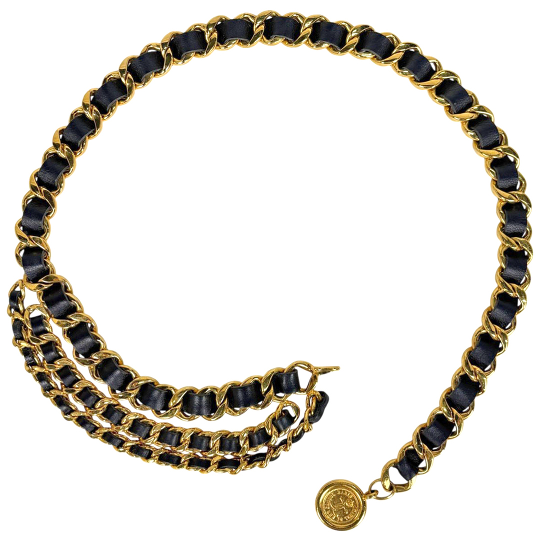 CHANEL - シャネル ココマーク チェーン ベルト レディース 【中古】の