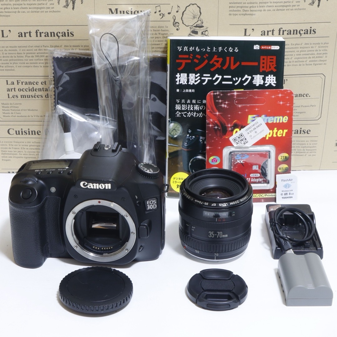 Canon - ☆スマホに送れる一眼レフ☆本格入門機! キャノン EOS 30D