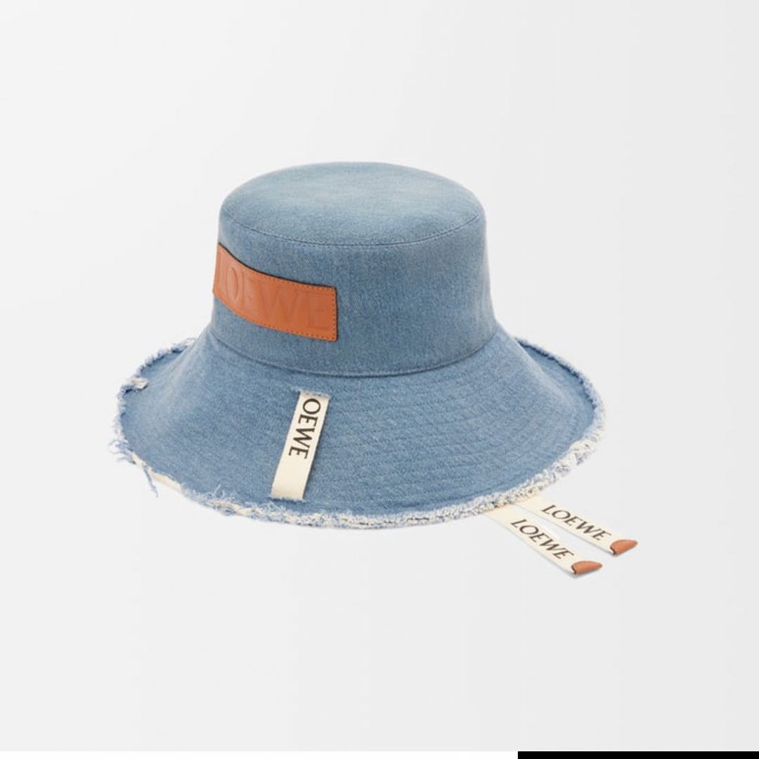 LOEWE - LOEWE ロエベ フレイド フィッシャーマン ハット (デニム