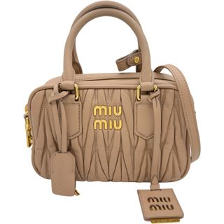 MIU MIU - ミュウミュウ ハンドバッグ ショルダーバッグ ベージュの