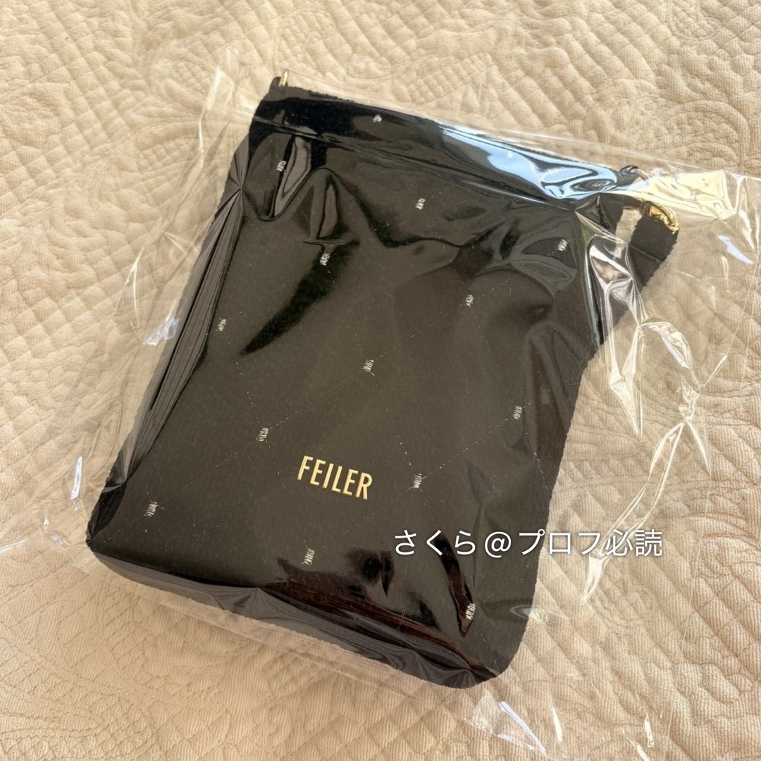 FEILER - 新品 フェイラー ユニ チェーンポシェット ブラック