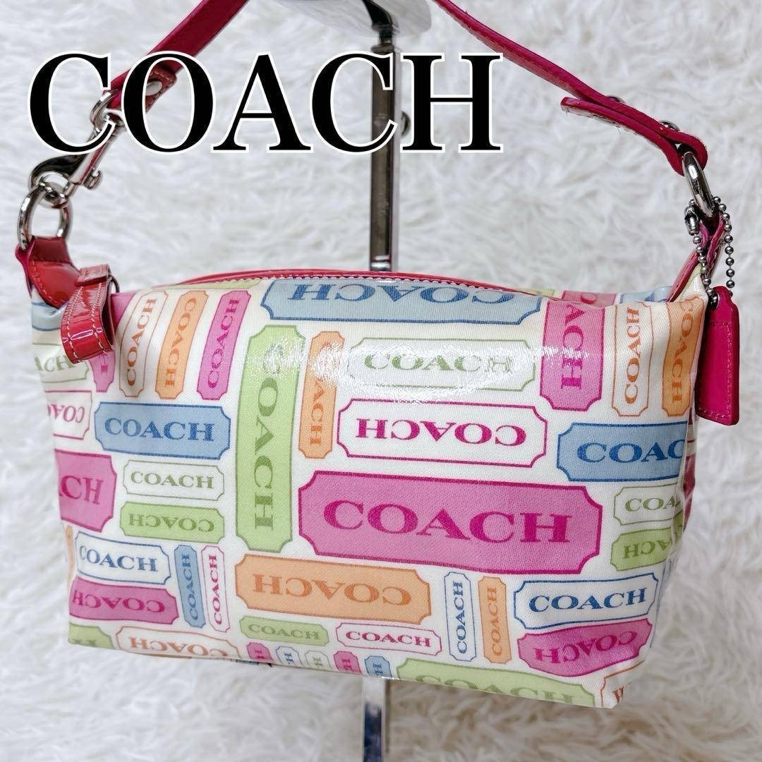 COACH Accessory Pouch pastel patchwork