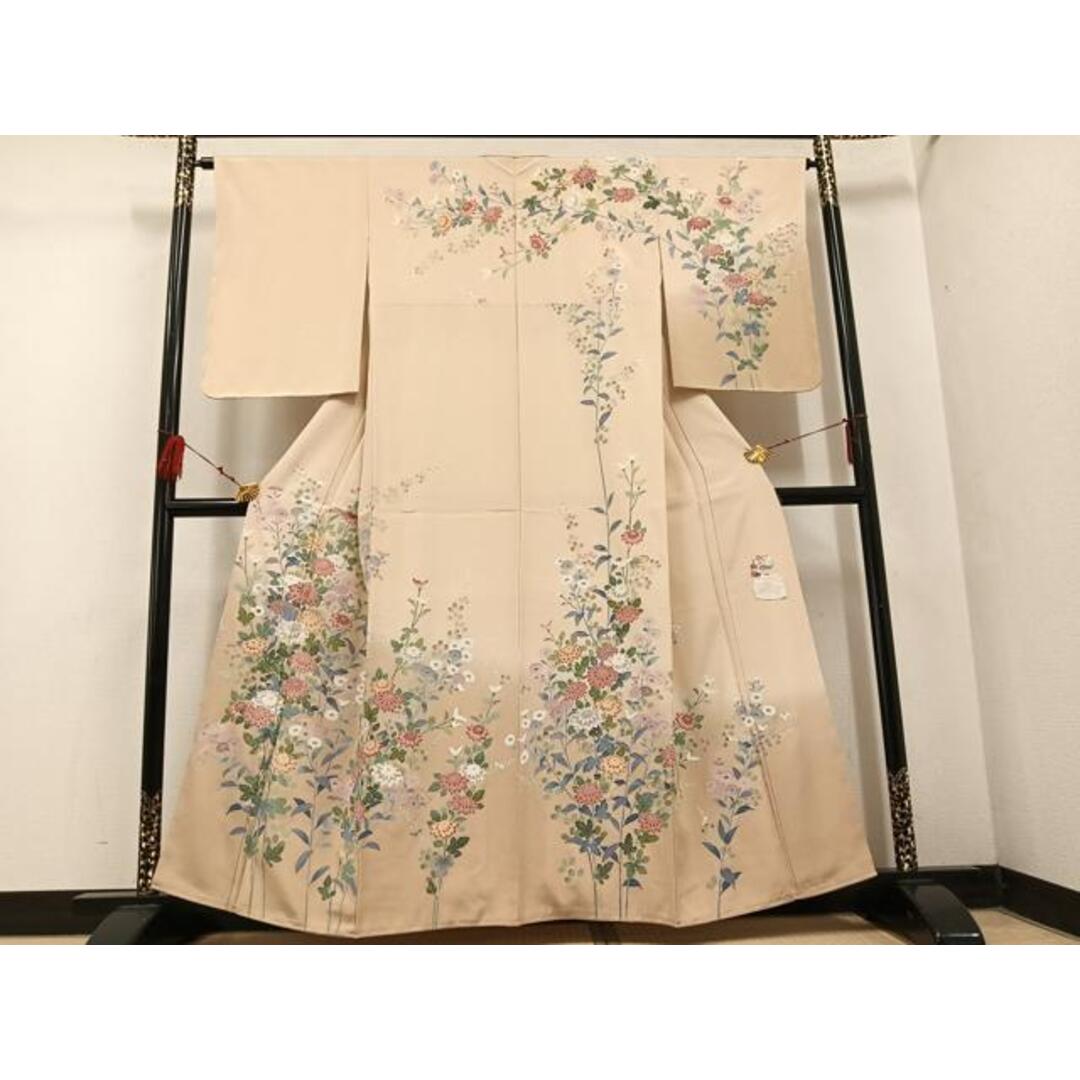 平和屋着物○訪問着 友禅 作家物 枝花文 暈し染め 正絹