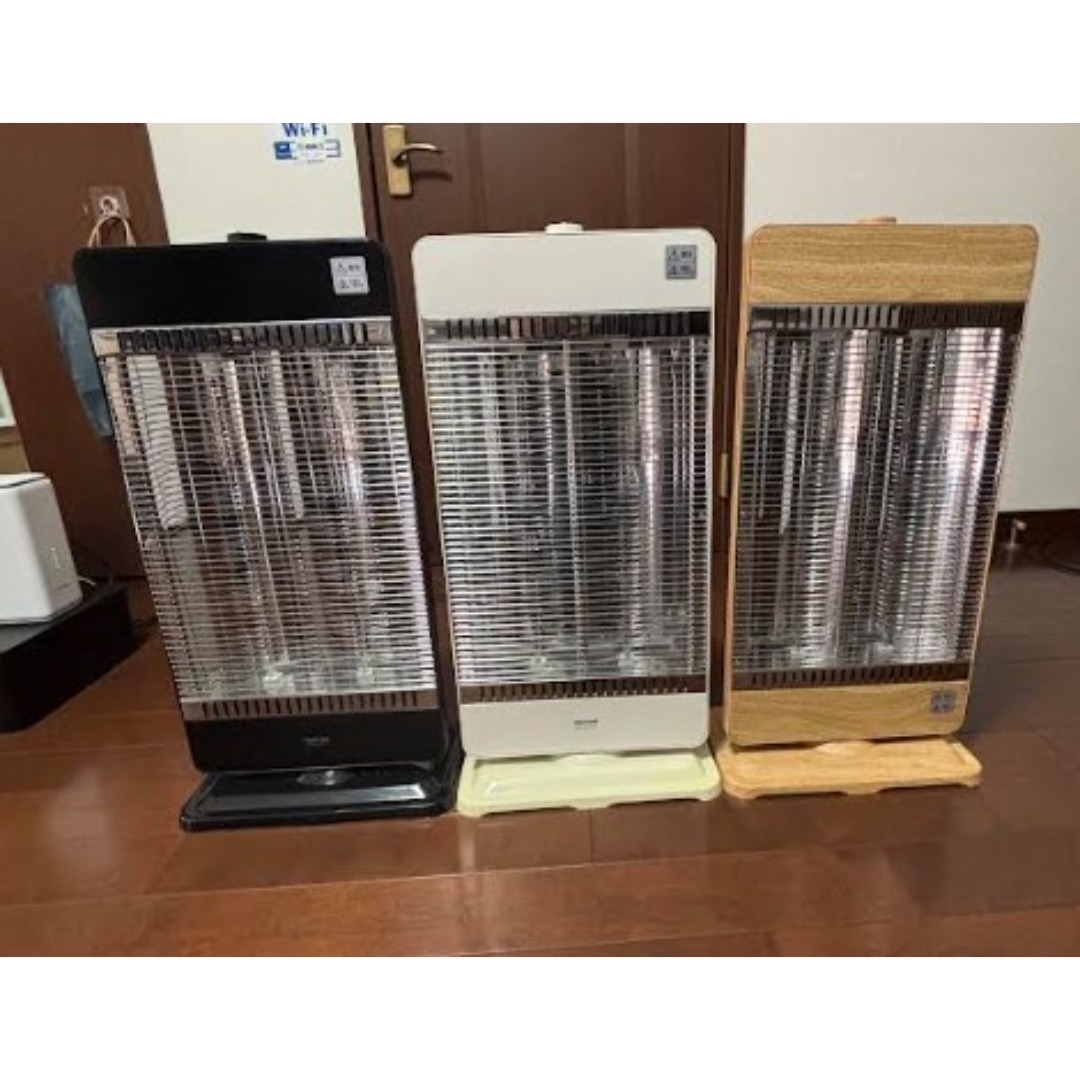 TEKNOS カーボンヒーター 3台セット 白 黒 木目 美品 テクノス