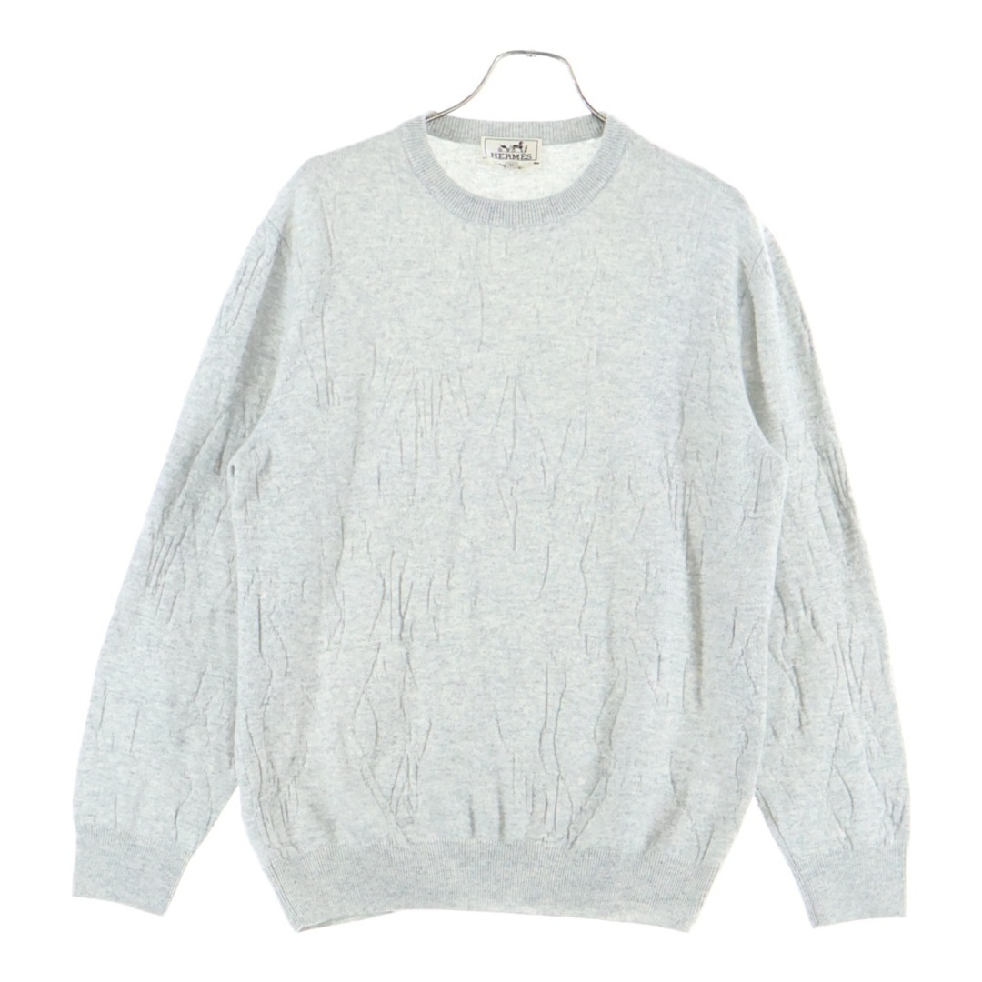 HERMES - HERMES エルメス 3Dニット カシミアセーター グレーの通販 by