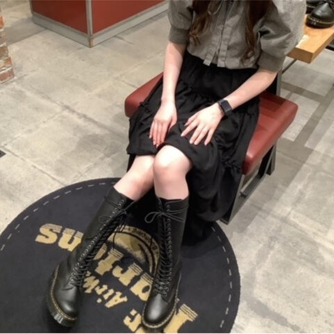 Dr.Martens - Dr.Martens 1B60BEX UK5 黒 厚底 20ホール 平手友梨奈 の