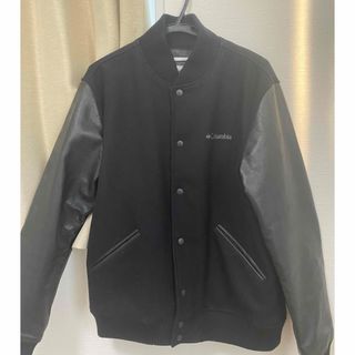 Columbia - コロンビア Columbia スタジャン 袖レザー チェック XLの