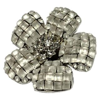 FOXEY - FOXEY(フォクシー) ブローチ - クリア×シルバー フラワー(花