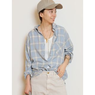 パラスパレス 2025年製 微起毛コットン バンドカラーシャツ アシメ