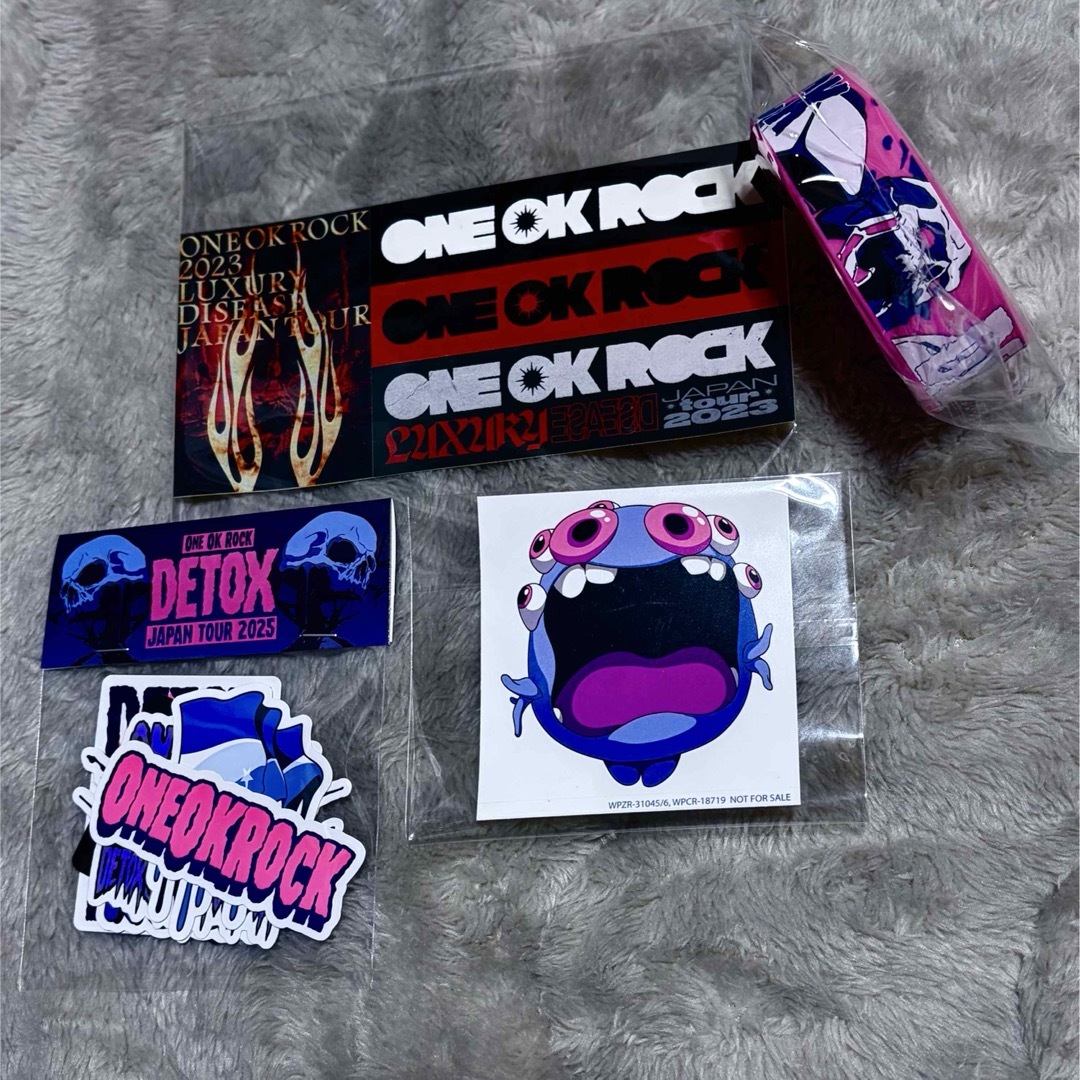 one ok rock 2025 detox ステッカー ラバーバンド Tシャツ