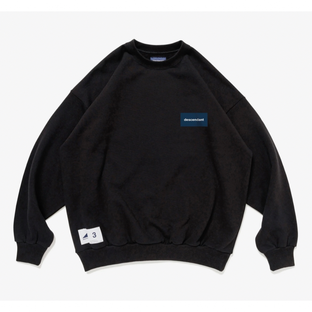 DESCENDANT - DESCENDANT CETUS CREW NECK 最安値 BLACKの通販 by