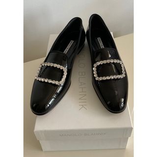 MANOLO BLAHNIK - マノロブラニク ハンギシ サンダル フラット サテン