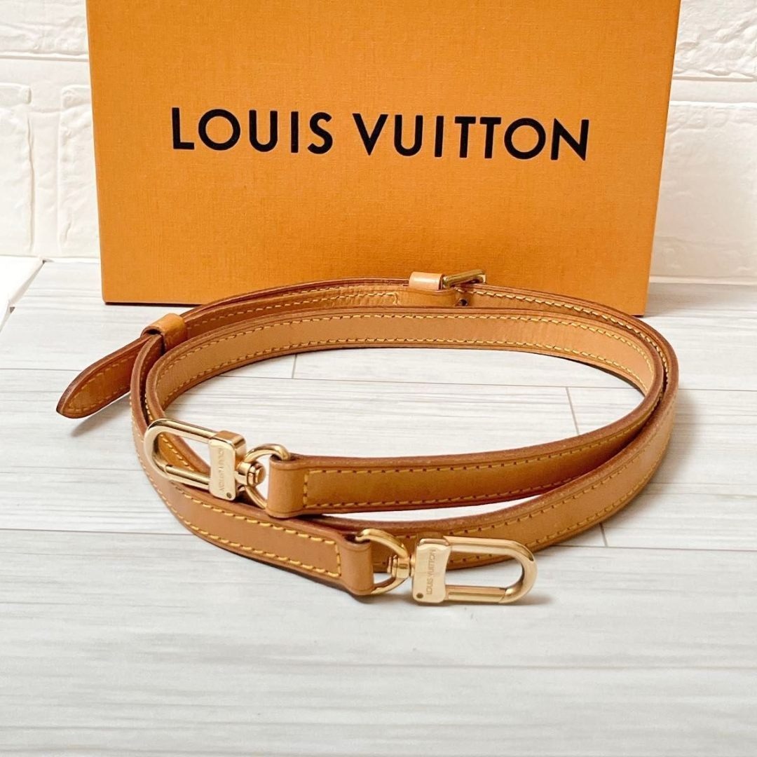 ヴィトン Vuitton レザー ヌメ革 ショルダーストラップ ベルトON473