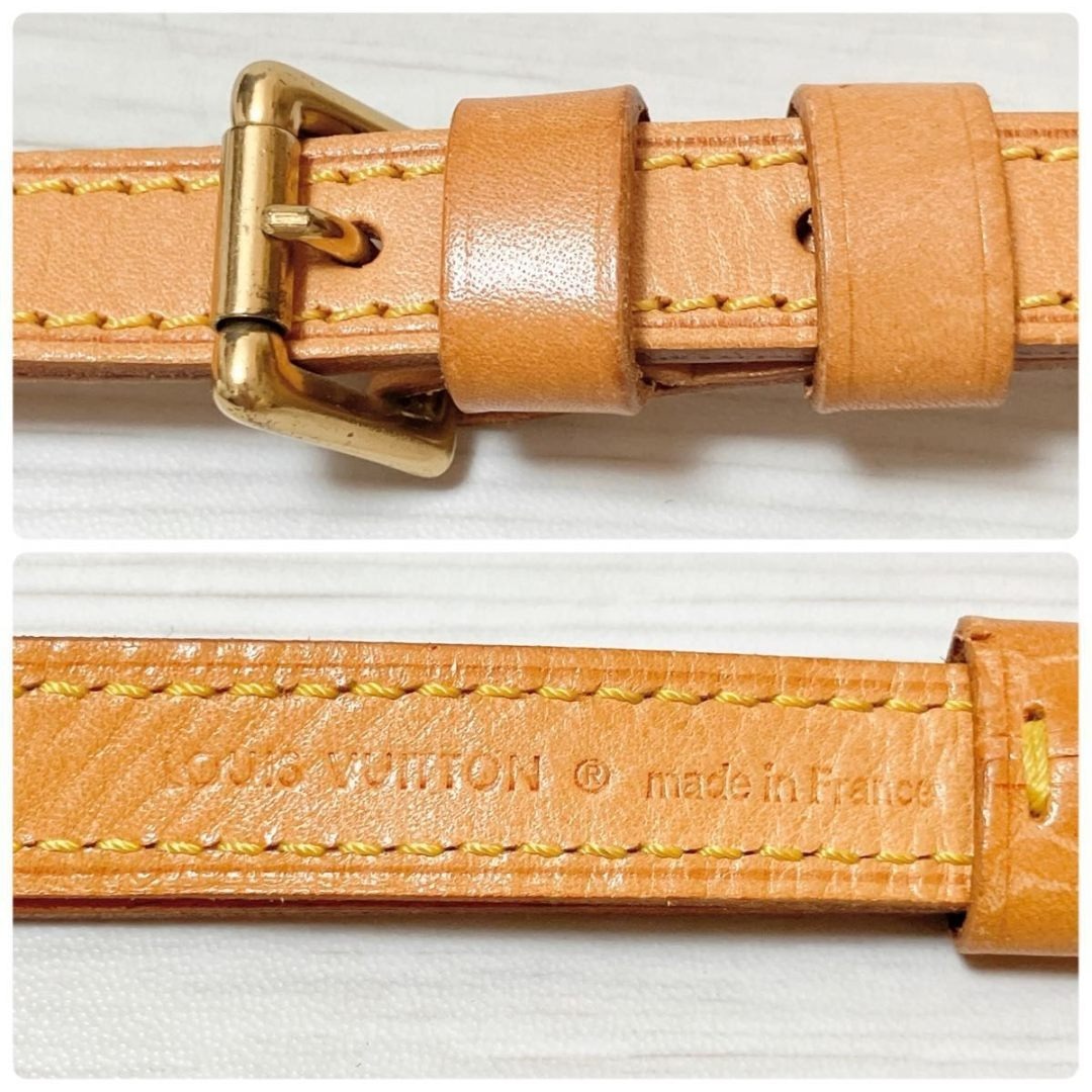 ヴィトン Vuitton レザー ヌメ革 ショルダーストラップ ベルトON473