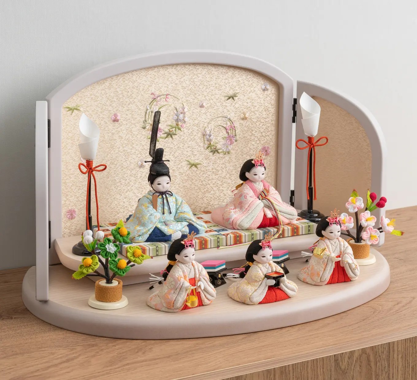 雛人形「れいれい 八重桜（ナチュラル）」｜雛人形の通販 ふらここ