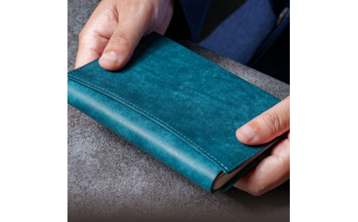 文庫サイズ＞本革ブックカバー/イタリアンレザー「プエブロ」(ブラック