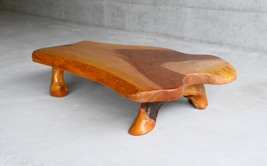 ケヤキ台 欅 一枚板 脚付き 花台 盆栽台 一点もの 天然木 木製 国産