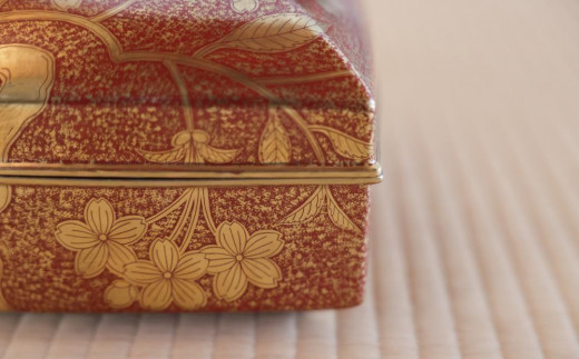 叶松谷】赤地金襴手柳桜陶筥 - 京都府京都市｜ふるさとチョイス