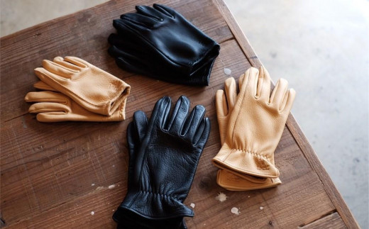 LAMP GLOVES -UTILITY GLOVE SHORTY-(カラー：キャメル／サイズ：M