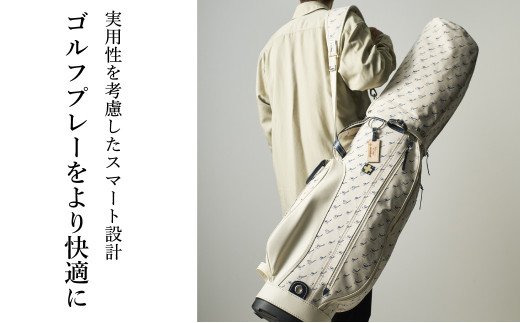 木の庄帆布 ゴルフバッグ クロスハンドル キャディバッグ（モノグラム