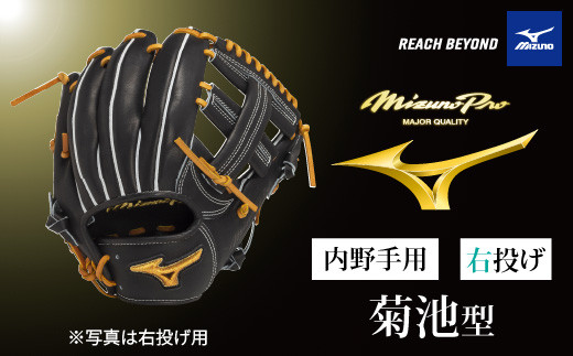 AO69 ミズノプロ 硬式用 野球グラブ 内野手用 菊池型（ 右投げ
