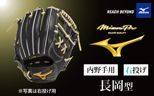 AO69 ミズノプロ 硬式用 野球グラブ 内野手用 菊池型（ 右投げ