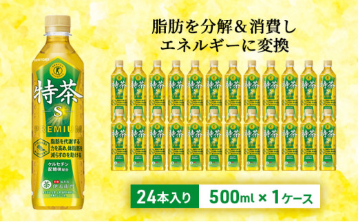 伊右衛門 特茶 500ml × 24本 サントリー 特定保健用食品 トクホ お茶