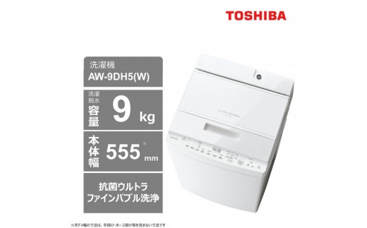 東芝 洗濯機 AW-7DH5(W)【標準設置費込み】 容量7kg ピュアホワイト 幅
