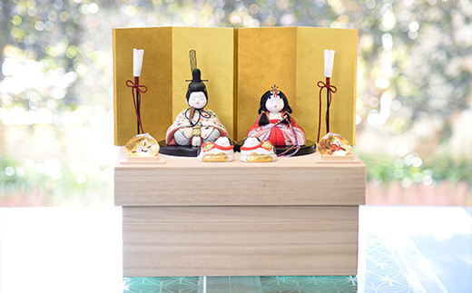 江戸木目込人形 雛人形【優春雛】桐箱飾り 【11100-0619】 - 埼玉県