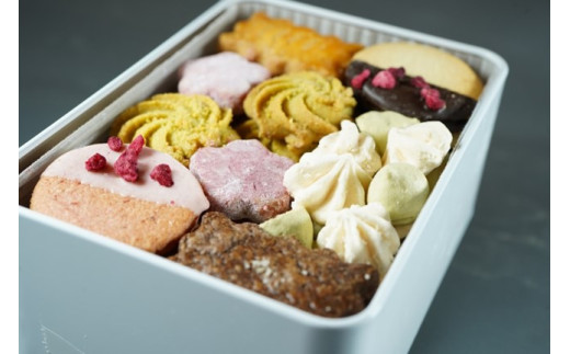 MONT-NOM(モンノン) 自由が丘 フルール缶 7種類のクッキーの