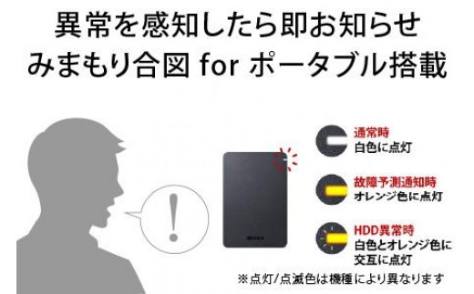 BUFFALO/バッファロー 耐衝撃ポータブルHDD 4TB - 愛知県名古屋市