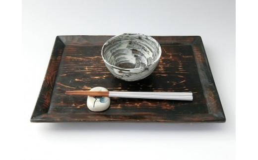 唐津焼】中川自然坊窯 刷毛目唐津 ご飯茶碗(小) 4客 - 佐賀県玄海町