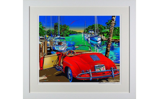 版画 鈴木英人 「フォーエバー マイフレンド2」 シリアルナンバー入り