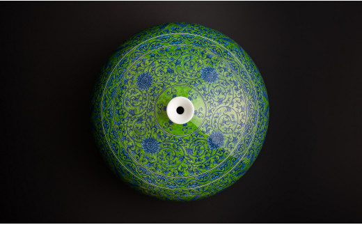 緑地唐草文壷 葉山有樹作 有田焼 月桃庵 A7000-3 - 佐賀県有田町