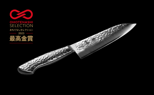 竜神】槌目(つちめ) オリジナル ステンレス製 三徳包丁 FC023017