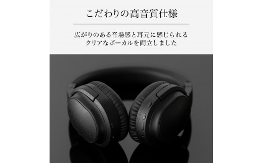 ANCワイヤレスヘッドホン final UX3000 BLACK /ノイズキャンセリング