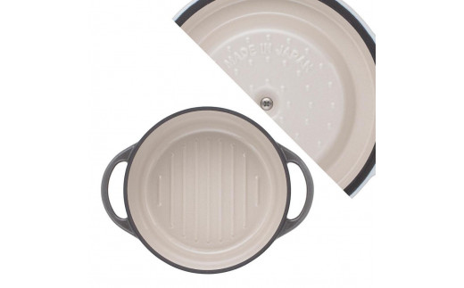 バーミキュラ オーブンポットラウンド18cm（パールグレー） | 鍋 なべ