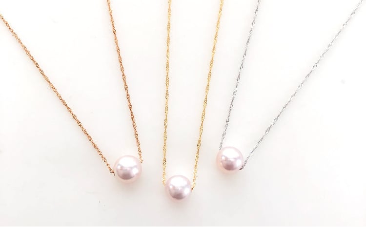 10営業日以内発送／ サンゴ パール ペンダント 7.0-7.5mm ピンク