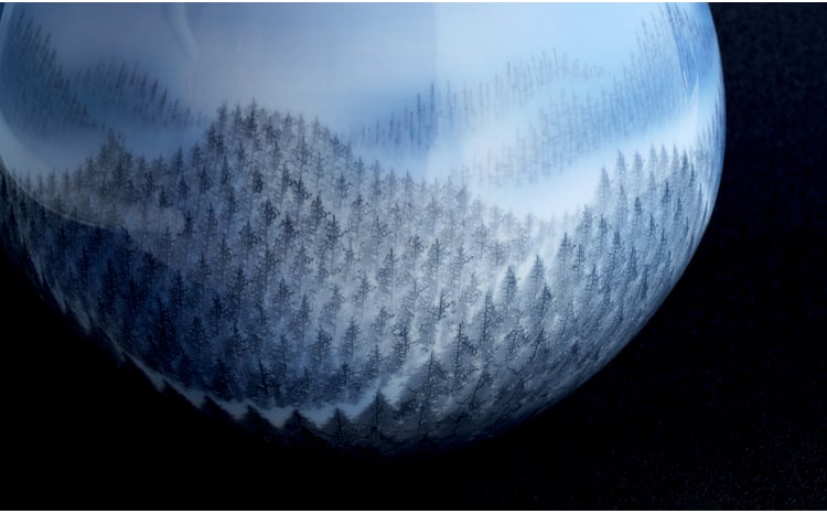 有田焼 藤井朱明 朝日花瓶 伝統工芸 日本陶芸展 丸兄商社 A1200-3