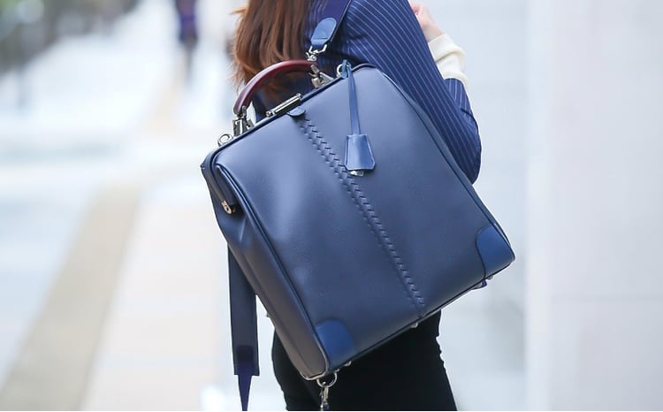 豊岡鞄 YOUTA LIZARD3WAY縦ダレスL（YK3）チョコ - 兵庫県豊岡市