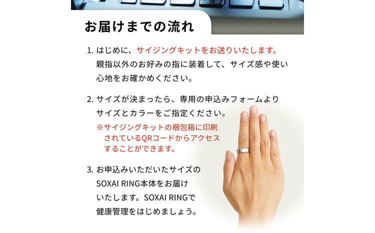 SOXAI RING 1.1 日本製 スマートリング 健康グッズ 国内製造 健康
