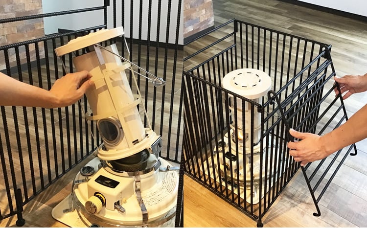 ストーブガード 格子13本タイプ （ アラジン ／ トヨトミ ／ コロナ