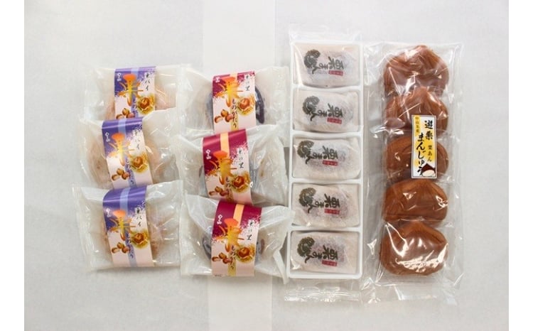 栗まんじゅう 詰め合わせ 4種 ギフト 16個入り セット まんじゅう屋