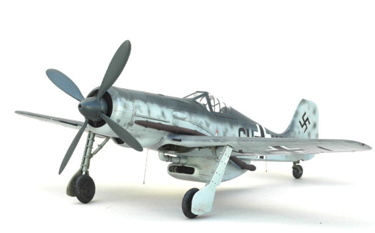 フォッケウルフ Fw190V18 試作機 1/48 ／ 模型 完成品 柏木崇男 茨城県