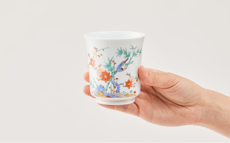 柿右衛門窯】有田焼／松竹梅鳥文 フリーカップ - 佐賀県NPO支援