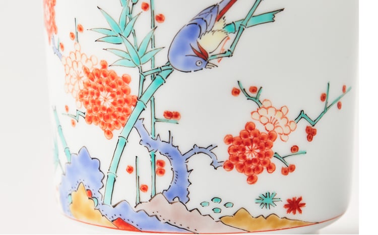 柿右衛門窯】有田焼／松竹梅鳥文 フリーカップ - 佐賀県NPO支援