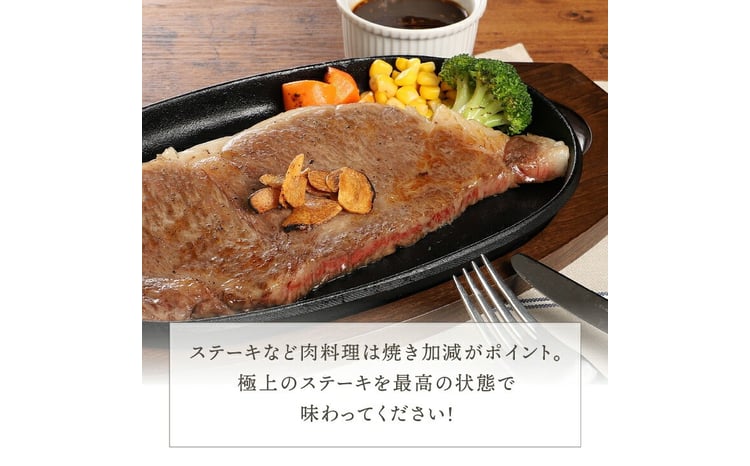 南部鉄器 最高級和牛を焼くためのステーキ皿【OIGEN 作】 伝統工芸品