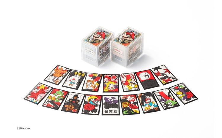 マリオトランプNAP-04(ゲームステージ)+マリオ花札赤セット(2種・各1