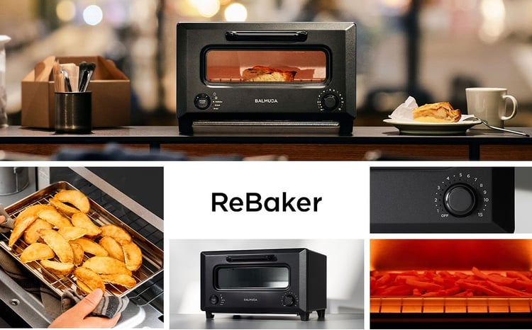 バルミューダ ReBaker ブラック KTT01JP-BK｜ BALMUDA 選べるカラー